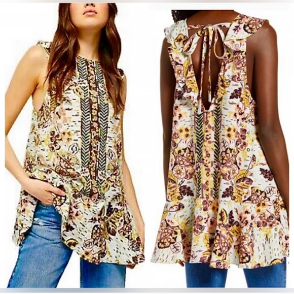 Free People Dresses & Skirts - Free People floral tunic mini dress